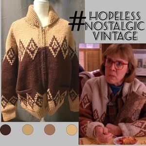 Brown and Tan sweater ASO The Log Lady in Twin Peaks